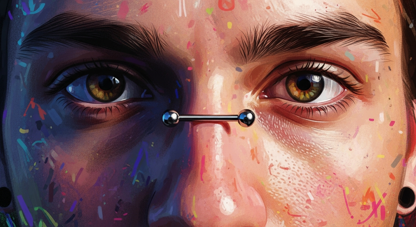 El bridge piercing a examen: ciencia, estética y el arte de perforar el entrecejo